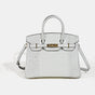 2025- Euro-american Elegant Crocodile Leather Handbag Bag - Birkin 30,white ,palladium Hardware V1192-D64