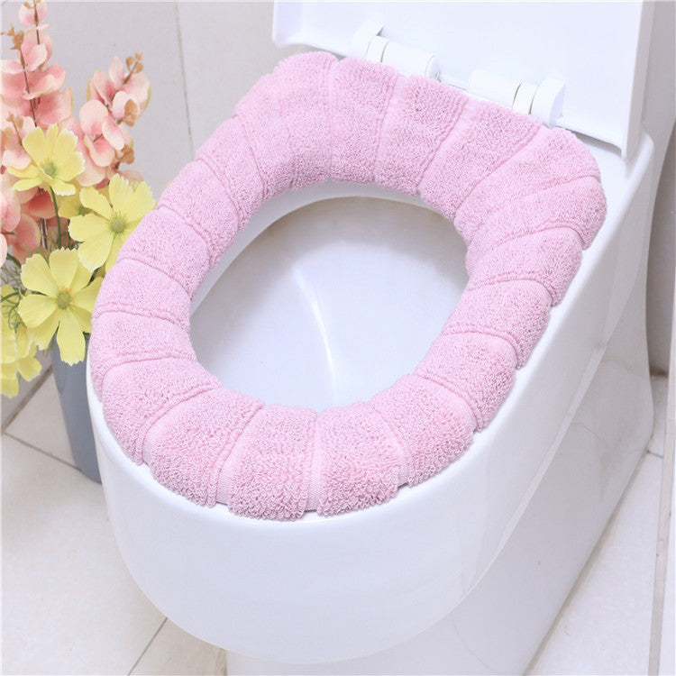 4-Piece Toilet Seat Cover Set - Soft, Warm & Non-Slip Bathroom Accessories V1192-D8