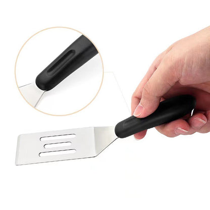 1 pc Teppanyaki steak spatula, Japanese cuisine small spatula, cooking tool (silver) V1192-DRO-0005