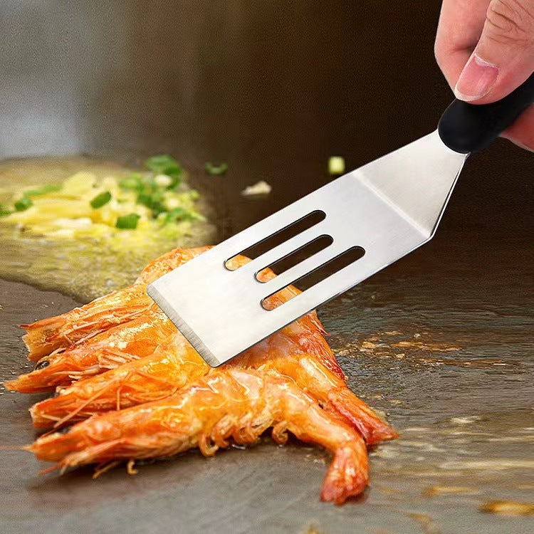 1 pc Teppanyaki steak spatula, Japanese cuisine small spatula, cooking tool (silver) V1192-DRO-0005