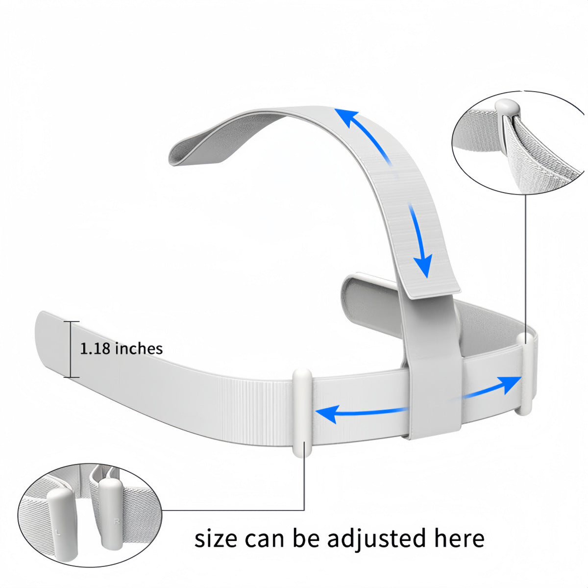 1 pc oculus meta quest2 Original headband/elastic tie headband V1192-DRO-0007