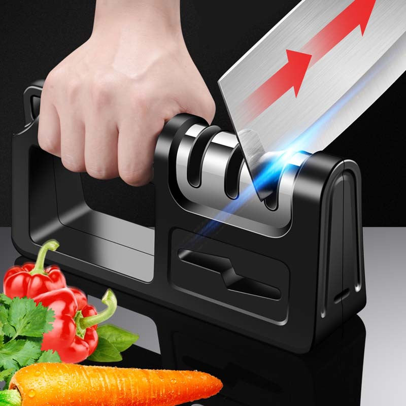 1 pc Kitchen diamond manual knife sharpener, household quick knife sharpener, fruit knife, kitchen knife, V1192-DRO-0023