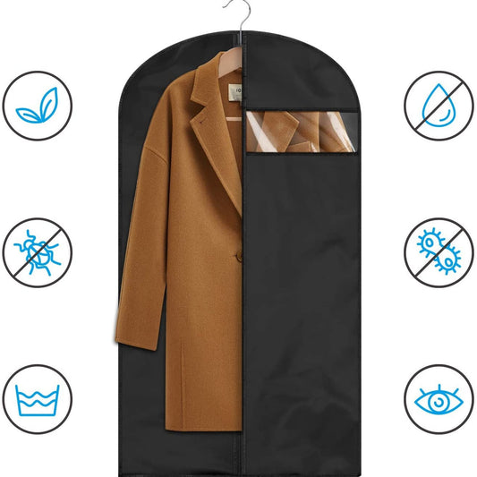 2 pieces of grey breathable three-dimensional clothing dust cover hanging bag, dust-proof and moisture-proof V1192-DRO-0025