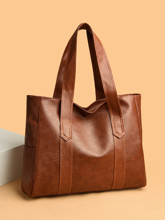 Large bag Women's 2025 Autumn New Style, simple and versatile handbag, large capacity single-shoulder bag, V1192-DRO-0026