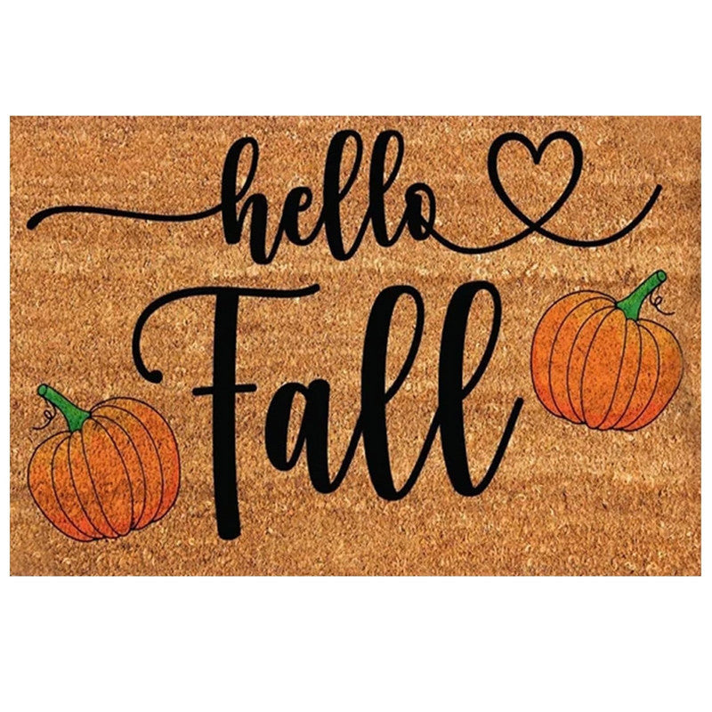 Pumpkin Shaped Area Rug - Cute Fall Decorative Floor Mat V1192-GMCS-0820-004
