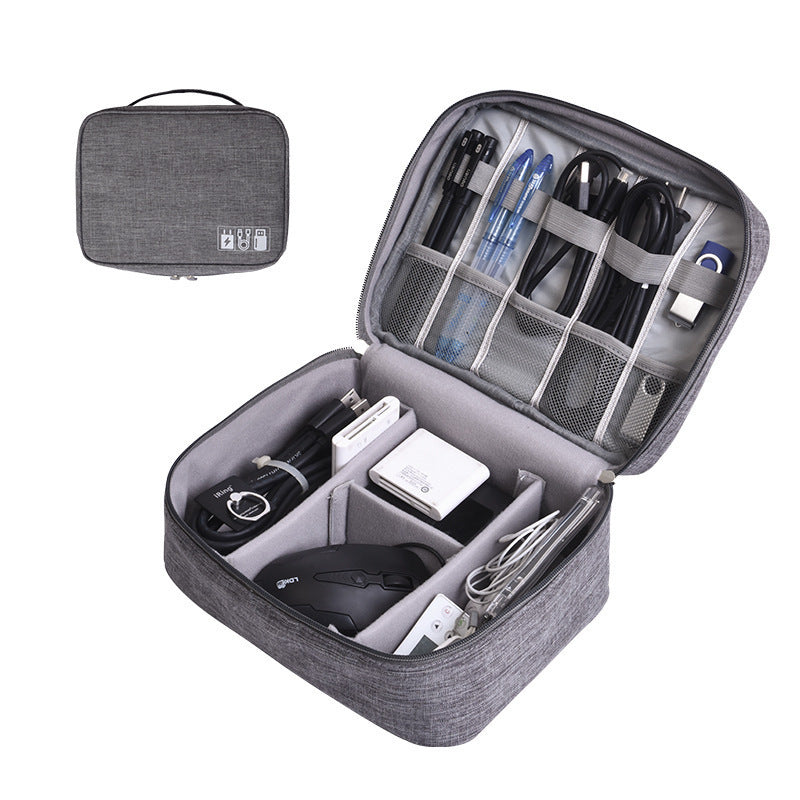 Navy Blue Data Storage Bag - Organizer for Cables, Chargers & Tech Accessories V1192-GMCS-0820-005