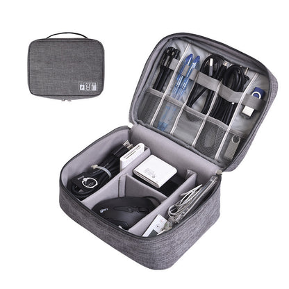 Navy Blue Data Storage Bag - Organizer for Cables, Chargers & Tech Accessories V1192-GMCS-0820-005