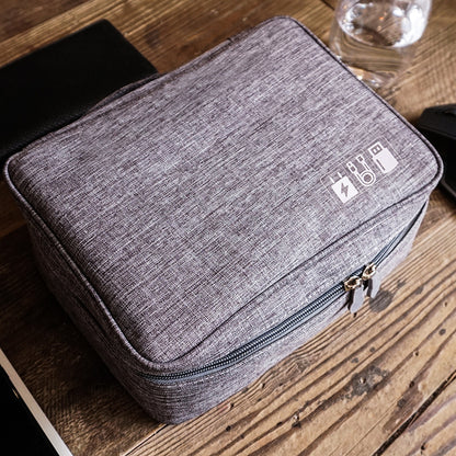 Navy Blue Data Storage Bag - Organizer for Cables, Chargers & Tech Accessories V1192-GMCS-0820-005