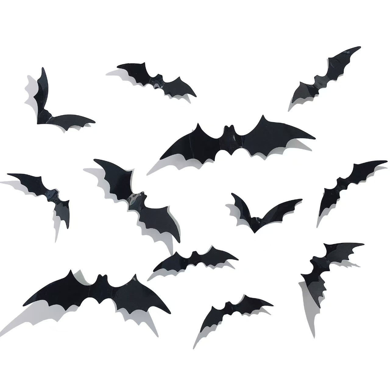 Halloween Bat Wall Stickers - Removable Spooky Decor Decals V1192-GMCS-0827-005