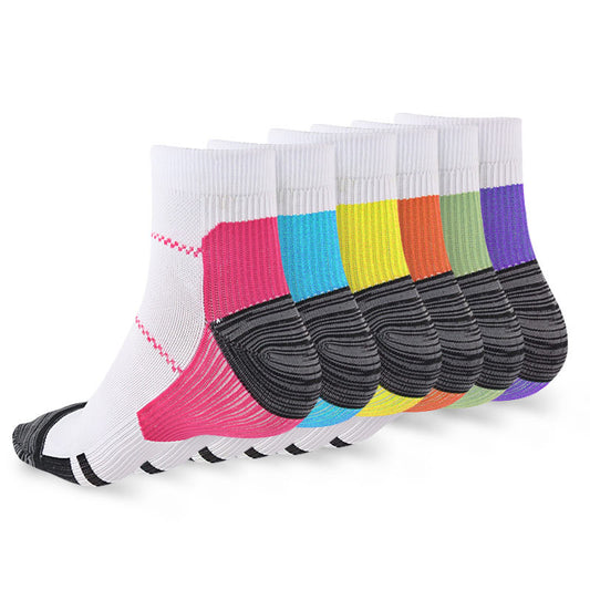 7-Color Ankle Socks Set - Vibrant Daily Wear Socks V1192-GMCS-0904-005