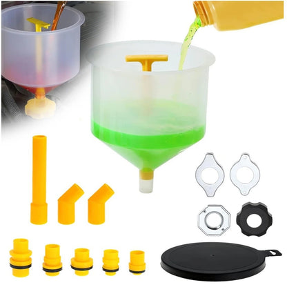 15PCS Coolant Funnel Kit - Universal Radiator Filling Funnels with Adapters V1192-GMCS-1016-004