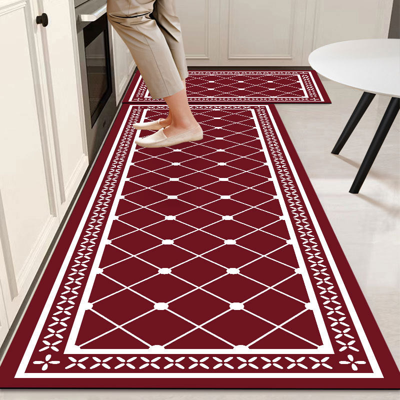 Kitchen Rug 2-Piece Set - Non-Slip, Water-Absorbent & Oil-Resistant Floor Mats V1192-GMCS-1031-004