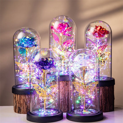 Purple & Silver Butterfly Lantern - Festive Decorative LED Light V1192-ZH-PURPLE