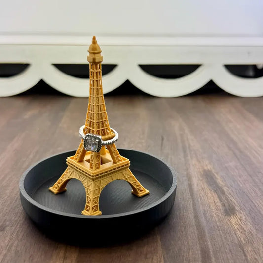 Eiffel Tower Ring Stand - An elegant jewelry stand, a romantic gift, a chic decoration, perfect for V1195-V3DOY000442A