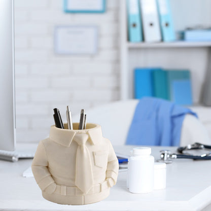 Hirt & Tie Pen Holder - Stylish 3D Printed Desk Organizer V1195-V3DOY000473A