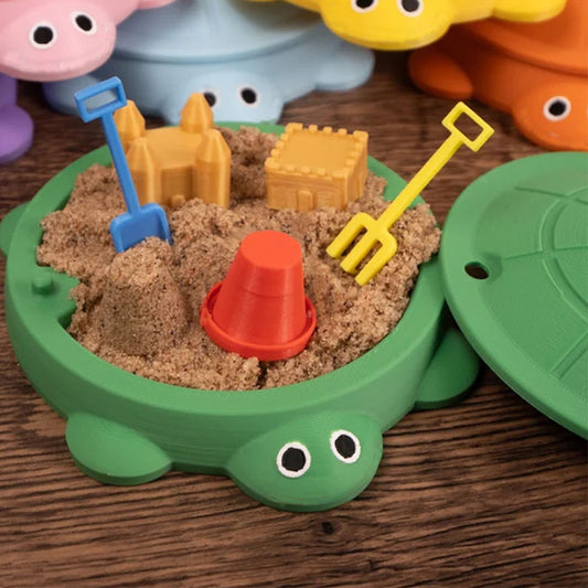 Mini Turtle Sandbox Desk Toy with Small Tools, Mini Zen Garden Fidget Stress Relief Toys for Adults and Kids, V1195-V3DOY00076GREEN
