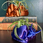 Dragon Planter, 3D Printed, Fantasy Decor, Dragon Pot, Dragon Bowl, Dragon Dish V1195-VW66891BLACK