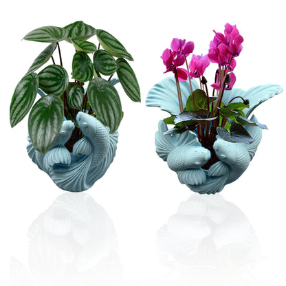 Biomorphic Flowing Sculptural Vase - Organic Wavy Modern Home Decor V1195-VYY0003