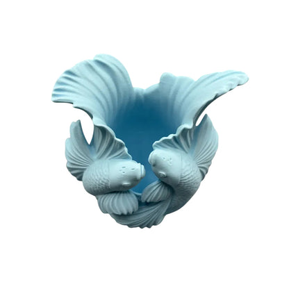Biomorphic Flowing Sculptural Vase - Organic Wavy Modern Home Decor V1195-VYY0003
