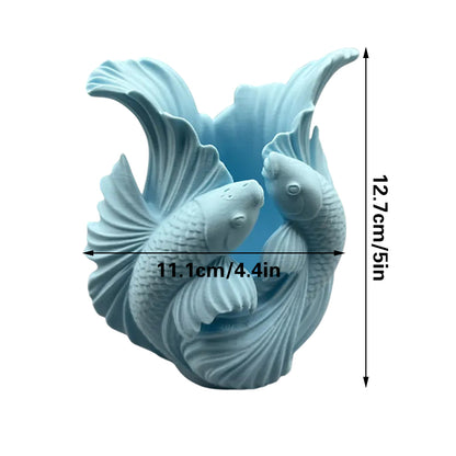 Biomorphic Flowing Sculptural Vase - Organic Wavy Modern Home Decor V1195-VYY0003