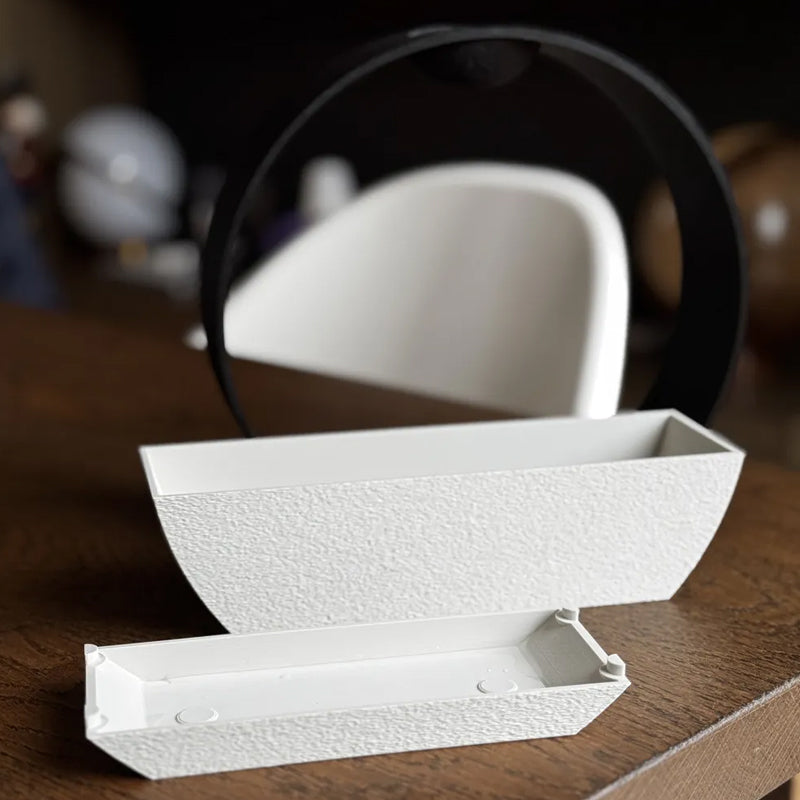 3D-printed stone-textured self-watering flower pot V1195-VYY0017