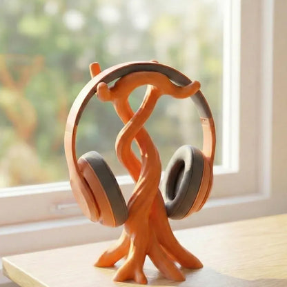 3D-printed modern headphone stand, compatible with various headphones (gaming headsets, Bluetooth headsets, V1195-VYY0019