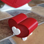 Mini Size Cute Heart-Shaped Jewelry Box (Single Drawer) Red and White V1195-VYY0026