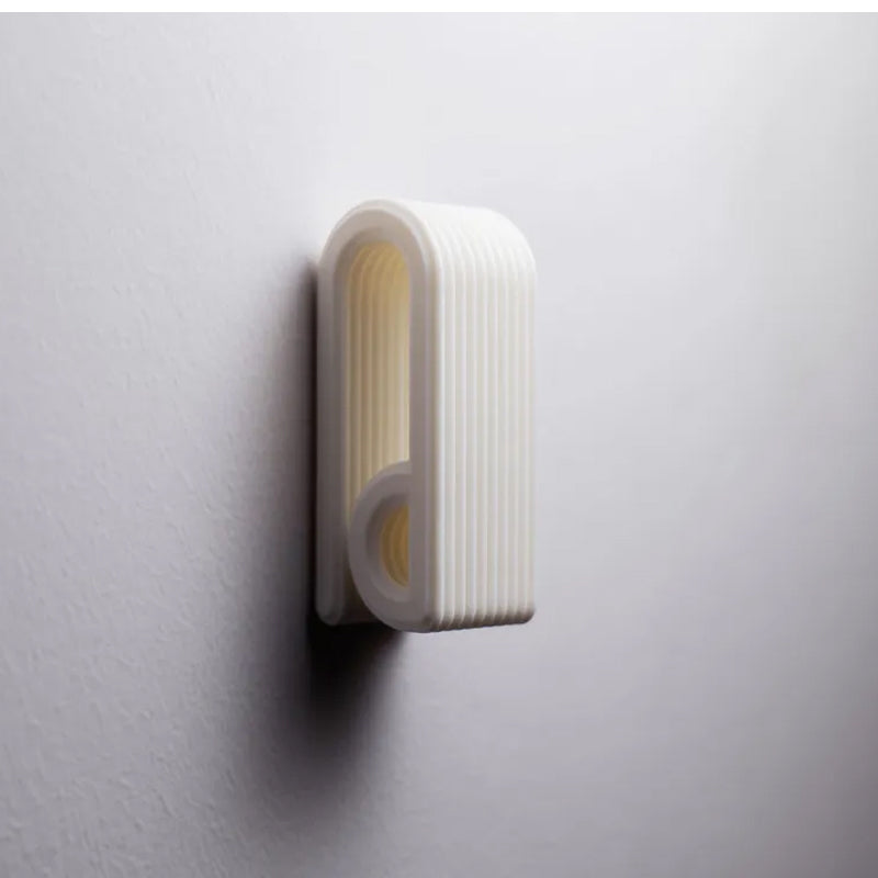 3D-printed press-lock towel hooks | Self-locking hooks, white V1195-VYY0036