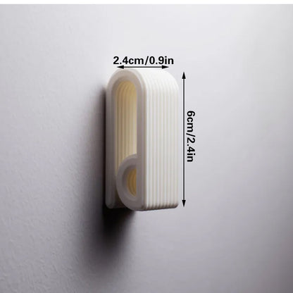 3D-printed press-lock towel hooks | Self-locking hooks, white V1195-VYY0036