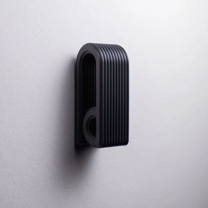 3D-printed press-lock towel hooks | Self-locking hooks, black V1195-VYY0037