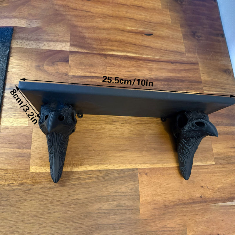 3D-printed crow skull wall mount adds a touch of mystery to your home. (Black) V1195-VYY0038