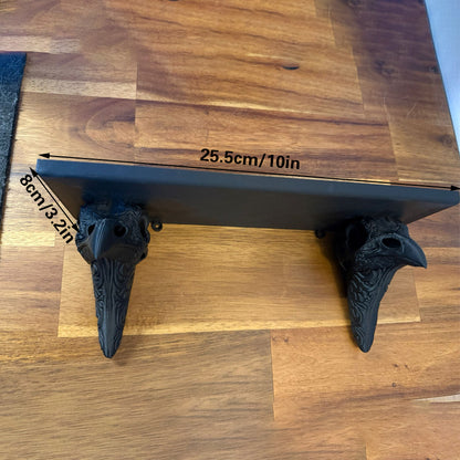 3D-printed crow skull wall mount adds a touch of mystery to your home. (Black) V1195-VYY0038