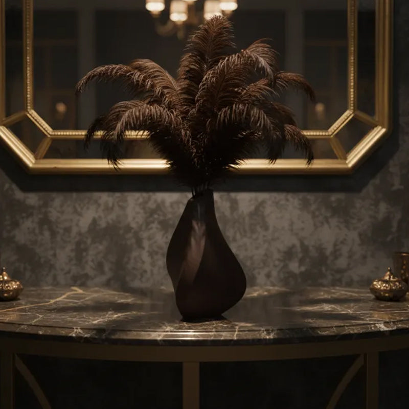 3D-printed sculpture of a contemplative vase,black V1195-VYY0044