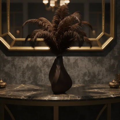 3D-printed sculpture of a contemplative vase,black V1195-VYY0044