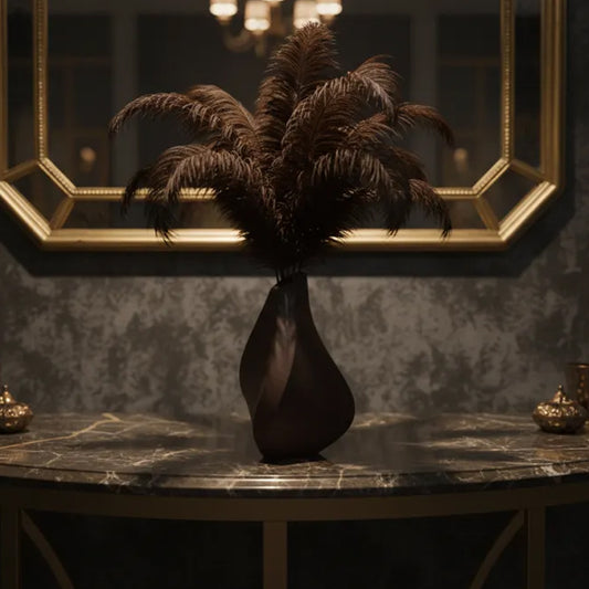 3D-printed sculpture of a contemplative vase,black V1195-VYY0044