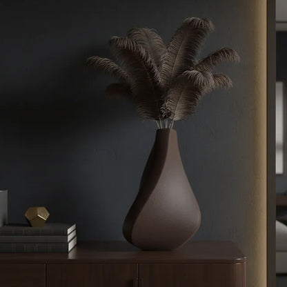 3D-printed sculpture of a contemplative vase,black V1195-VYY0044