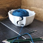 A 3D-printed yarn bowl to accompany your knitting and crochet time. White. V1195-VYY0046