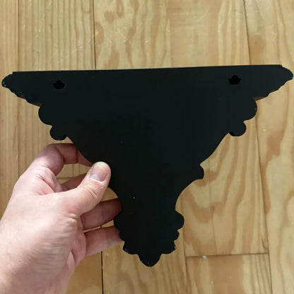 3D Printed Art Nouveau Corner Shelf - Decorative Stand, Black V1195-VYY0055