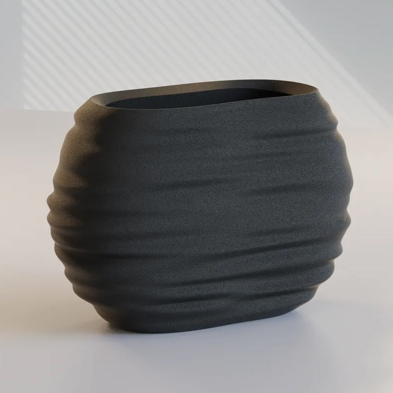 3D Printed Modern Pen Holder and Brush Cup - Black V1195-VYY0058