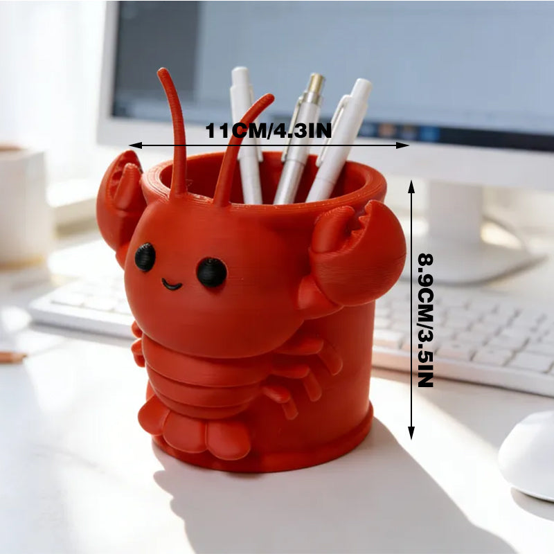 3D Printed Lobster Pen Holder (Red) V1195-VYY0070
