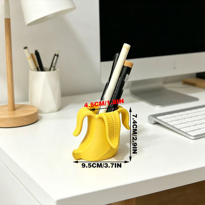 3D Printed Fun Banana Storage Container (Yellow) V1195-VYY0087