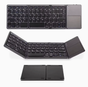 Foldable Bluetooth Keyboard with Touchpad, Wireless Portable Keyboard, Ultra Slim Rechargeable Folding V1197-BG-042502