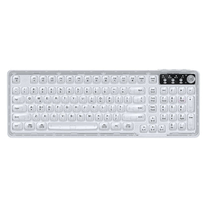 Tri-Mode Wireless Mechanical Keyboard, Bluetooth 5.0/2.4G/USB-C, 96% Layout RGB Backlit Keyboard, Hot V1197-BG-042614