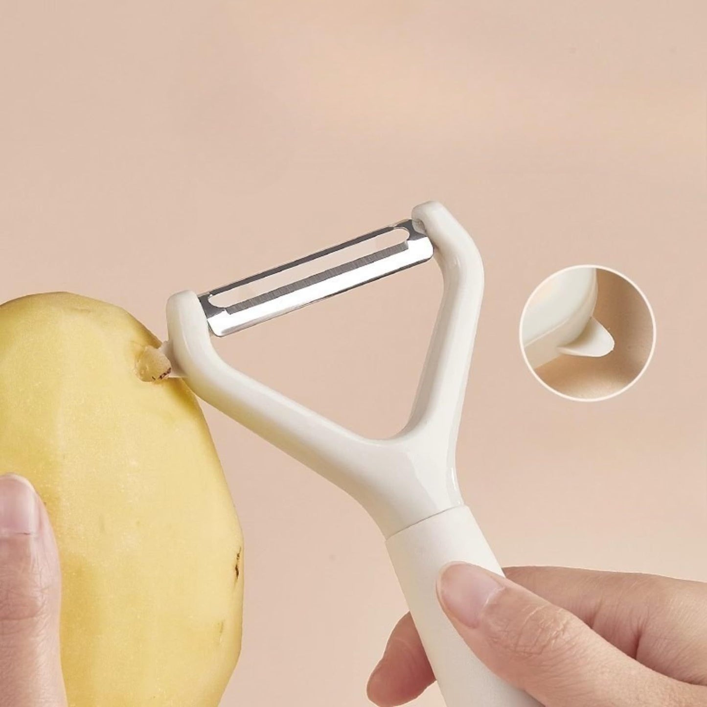 Swivel Vegetable Peeler – Kitchen Peeling Tool for Potatoes, Carrots, Apples & Cucumbers, Multi-Functional Fruit and Vegetable Peeler, 5.51"x2.76"x0.39" (Vertical Payment)