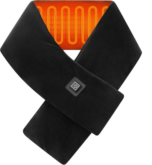 Heated Scarf for Women & Men, Rechargeable Neck Heating Wrap with 3 Heat Settings, Portable Electric Neck V1197-JD-042502