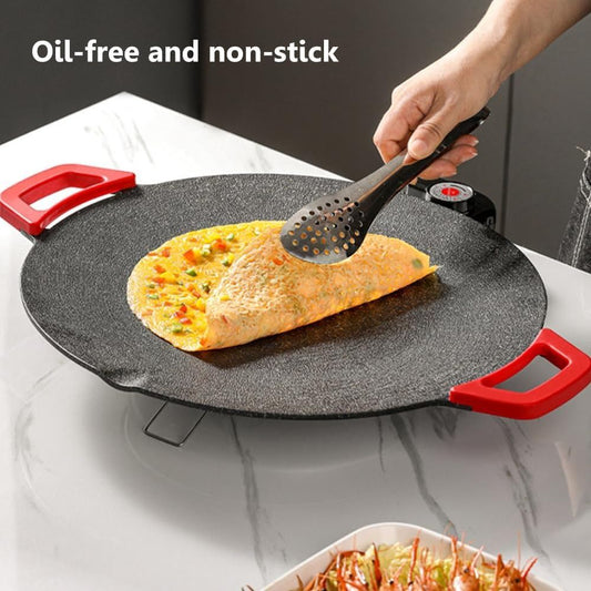 Smokeless Indoor Electric Grill & Nonstick Griddle - Compact, Fast-Heating Tabletop Grill for Steaks, V1197-JD-1101