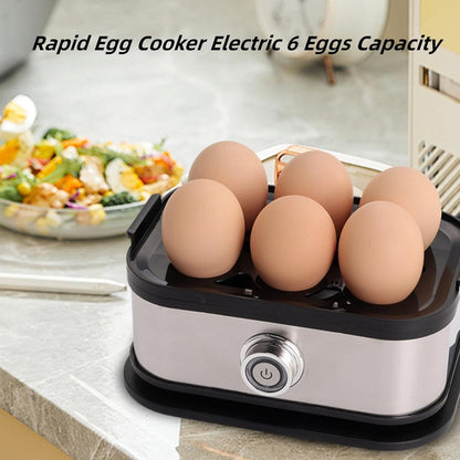 Smart Egg Cooker with Auto Shut, Multi-function Rapid Eggs Cooker Electric 6 Egg Capacity, Hard Boiled, V1197-JD-1104