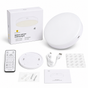Rechargeable Motion Sensor Ceiling Light, 10000mAh Battery Operated LED Ceiling Light with Remote, Wireless Stick On Closet Light, 3 Color Dimmable Flush Mount Light, USB-C, for Hallway Stairway