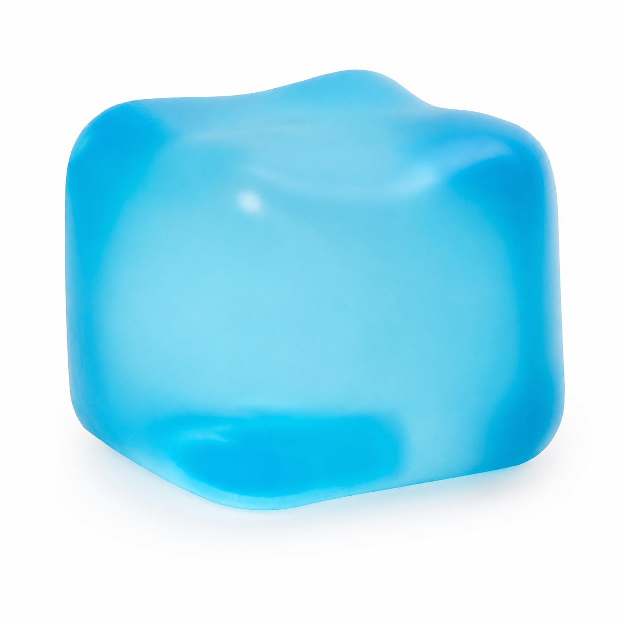 Blue Stress Cube Fidget Squishy Slow Rising Sensory Stress Ball, Calming Squeeze Toy for Stress Relief and V1197-RY-052202
