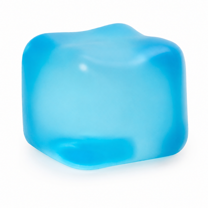Blue Stress Cube Fidget Squishy Slow Rising Sensory Stress Ball, Calming Squeeze Toy for Stress Relief and V1197-RY-052202